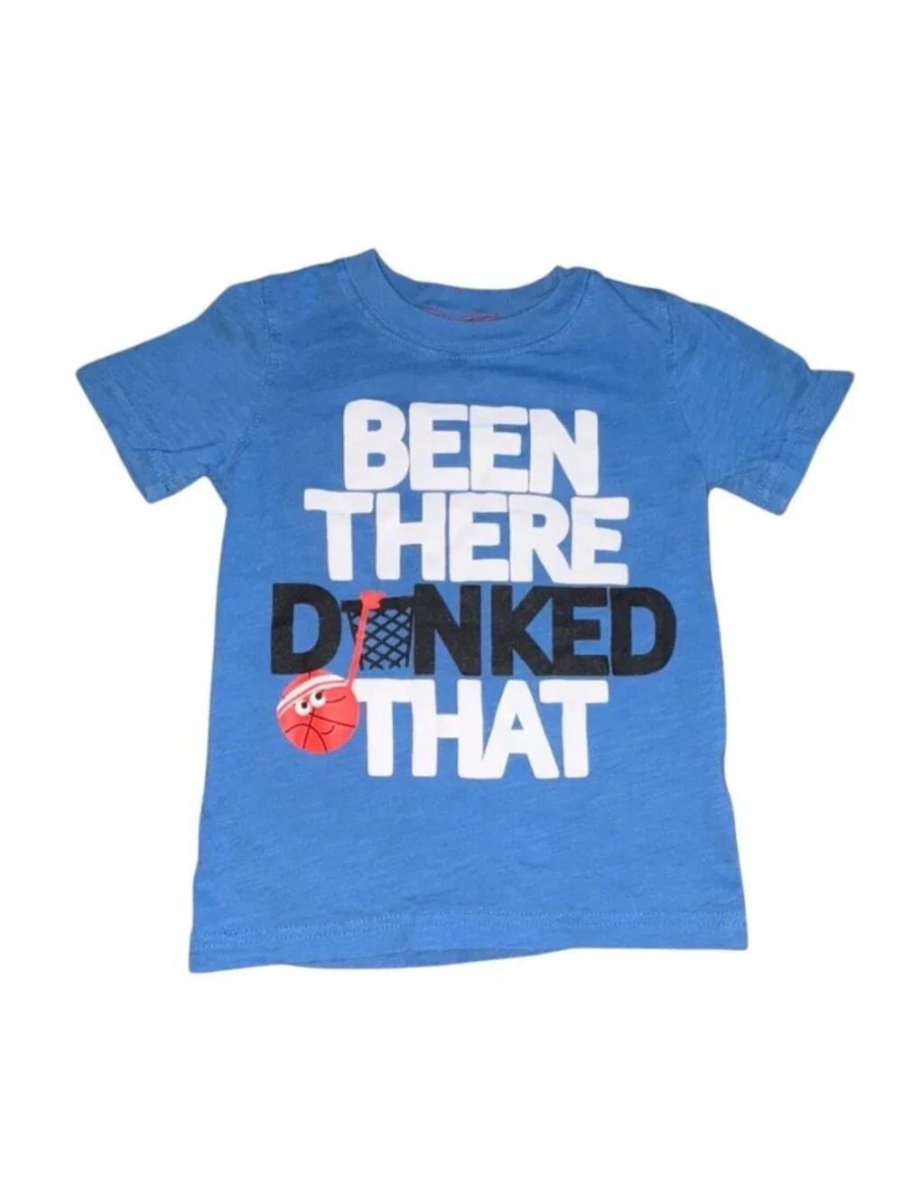 Carter's Toddler Boys Short Sleeve Basketball T-Shirt-Blue-2T-GUC